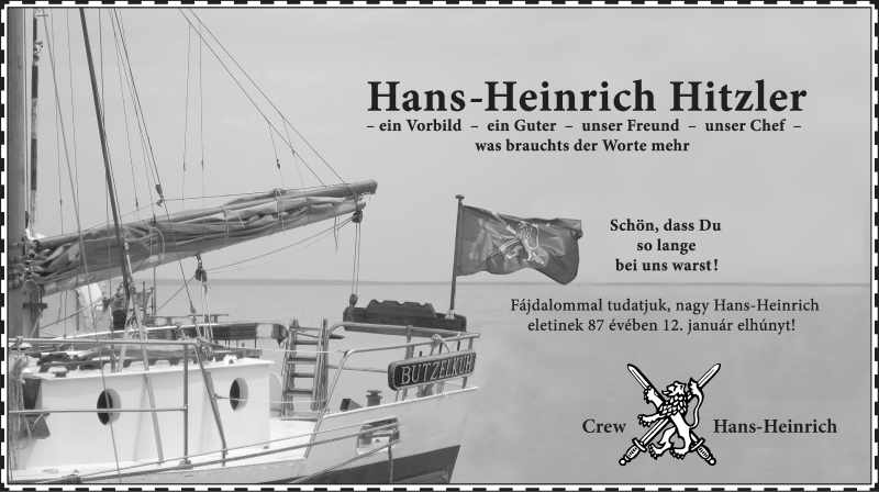  Traueranzeige für Hans-Heinrich Hitzler vom 21.01.2017 aus Gesamtausgabe Nürnberger Nachrichten/ Nürnberger Ztg.