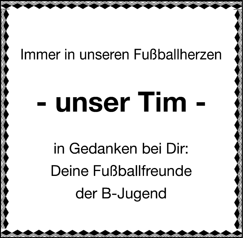  Traueranzeige für Tim Ludwig vom 06.03.2015 aus Nordbayerische Nachrichten Herzogenaurach Lokal