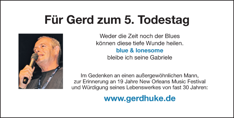  Traueranzeige für Gerd Huke vom 29.01.2022 aus Gesamtausgabe Nürnberger Nachrichten/ Nürnberger Ztg.