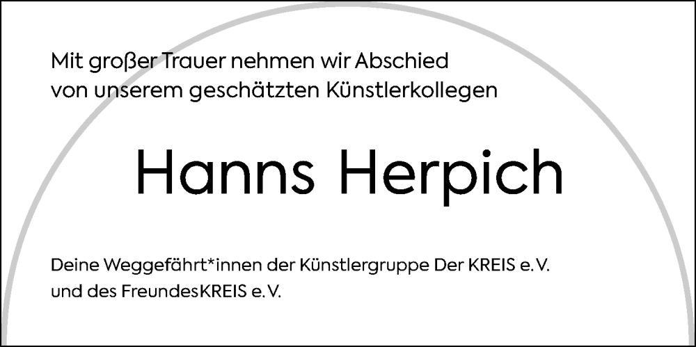  Traueranzeige für Hanns Herpich vom 14.07.2022 aus Gesamtausgabe Nürnberger Nachrichten/ Nürnberger Ztg.